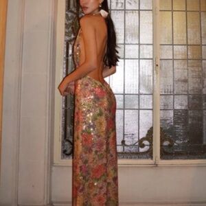 Fait par foutch Liana fleur sequin dress